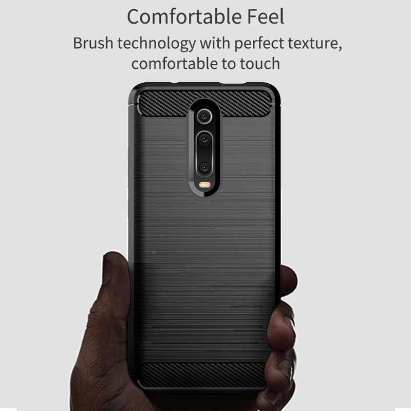 Чехол из углеродного волокна для Xiao mi Red K20 Pro мягкий силиконовый чехол 9t Xio 7 7a Note |