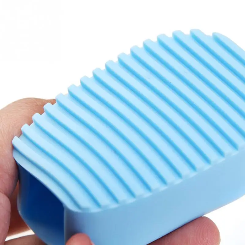 flexible silicone mini cleaning washing scrub brush hand held washboard antiskid laundry brush kitchen bathroom accessories free global shipping