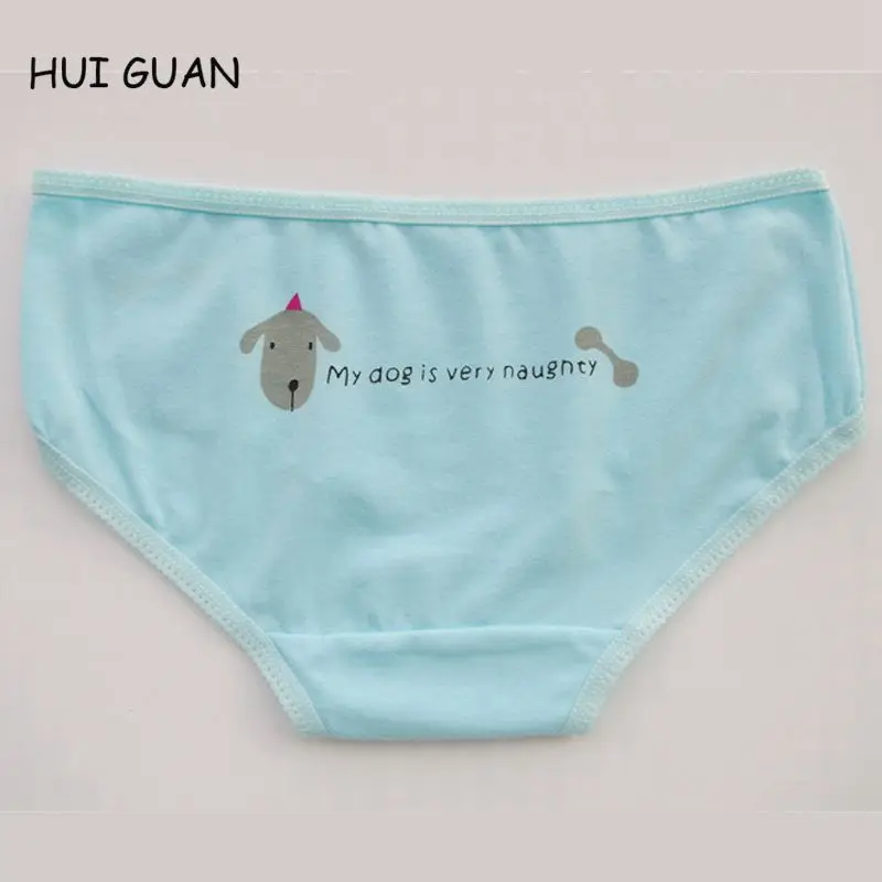 Нижнее белье для женщин HUI GUAN хлопковые бесшовные трусы с рисунком животных|womens