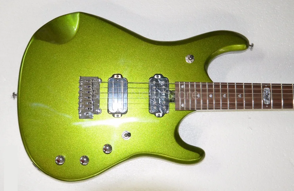 Шелли новый магазин изготовленный на заказ блестящий mtallic Джон Petrucci musicman Luke 9v