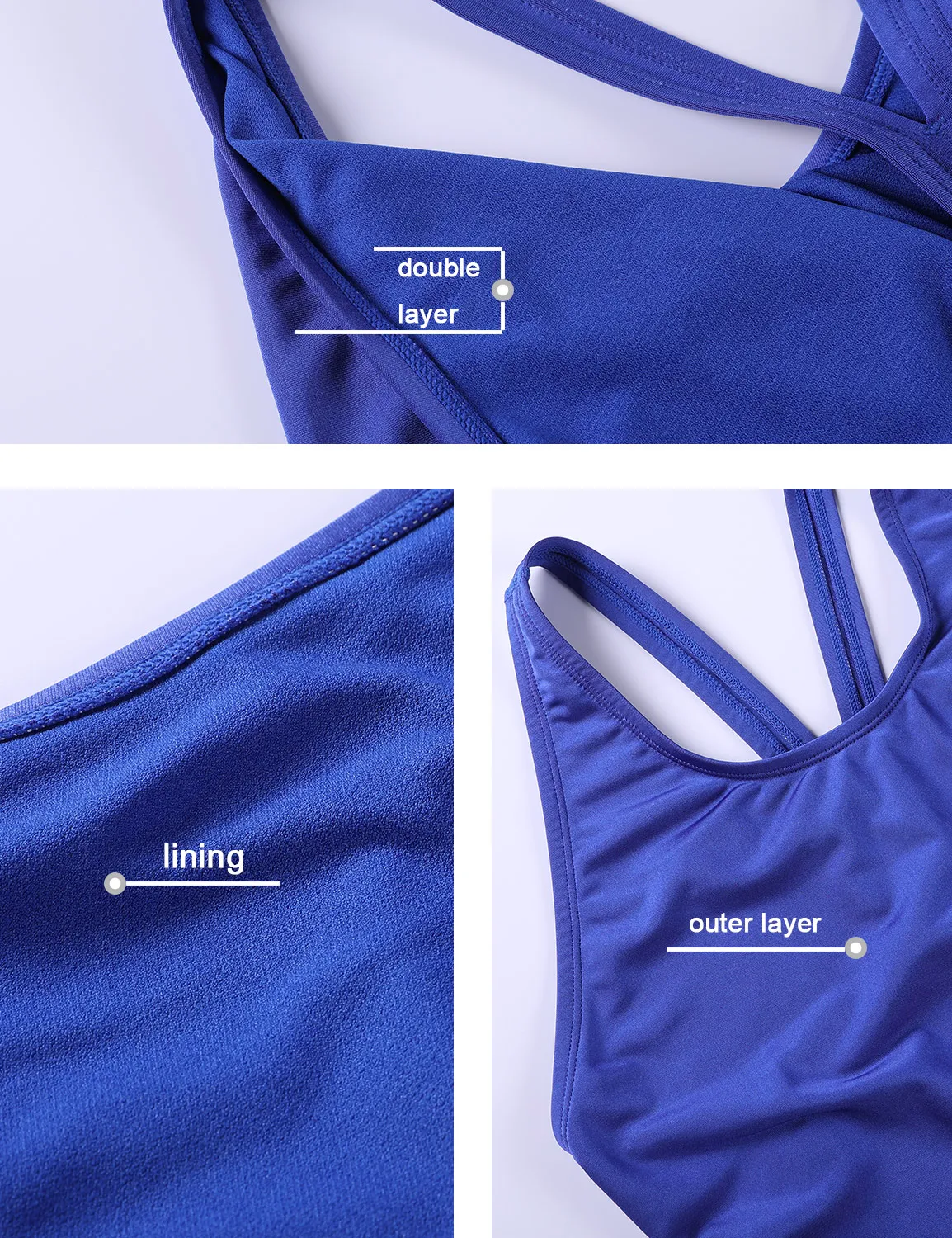 Женский спортивный слитный купальник Elite Pro Maxback для тренировок