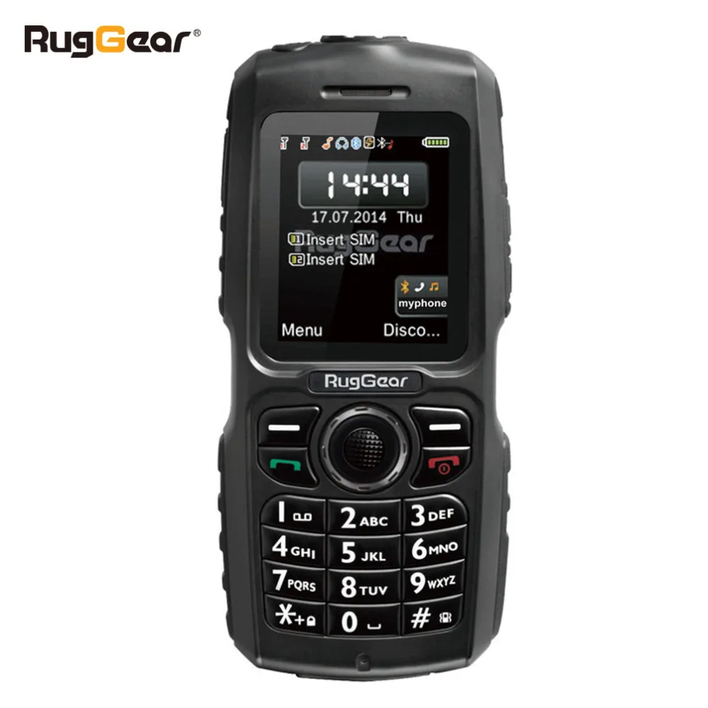 Водонепроницаемый прочный телефон сотовый RugGear RG100 разблокирована армейский