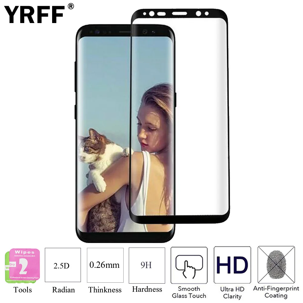 Защитная пленка для экрана 3D полное покрытие изогнутое закаленное стекло Samsung