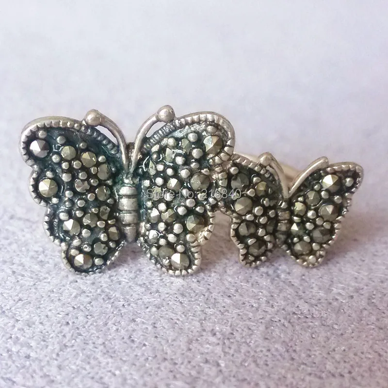 Ювелирные изделия кольцо из стерлингового серебра 925 пробы Ретро стиль старинный