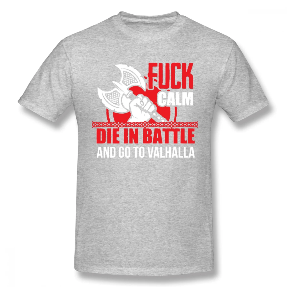 Die In Battle And Go To Valhalla футболка с викингами для мужчин плюс размер хлопковая