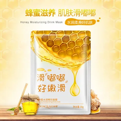 10 шт. мед алоэ красный гранат ацид гиалуроника маски для лица увлажняющая