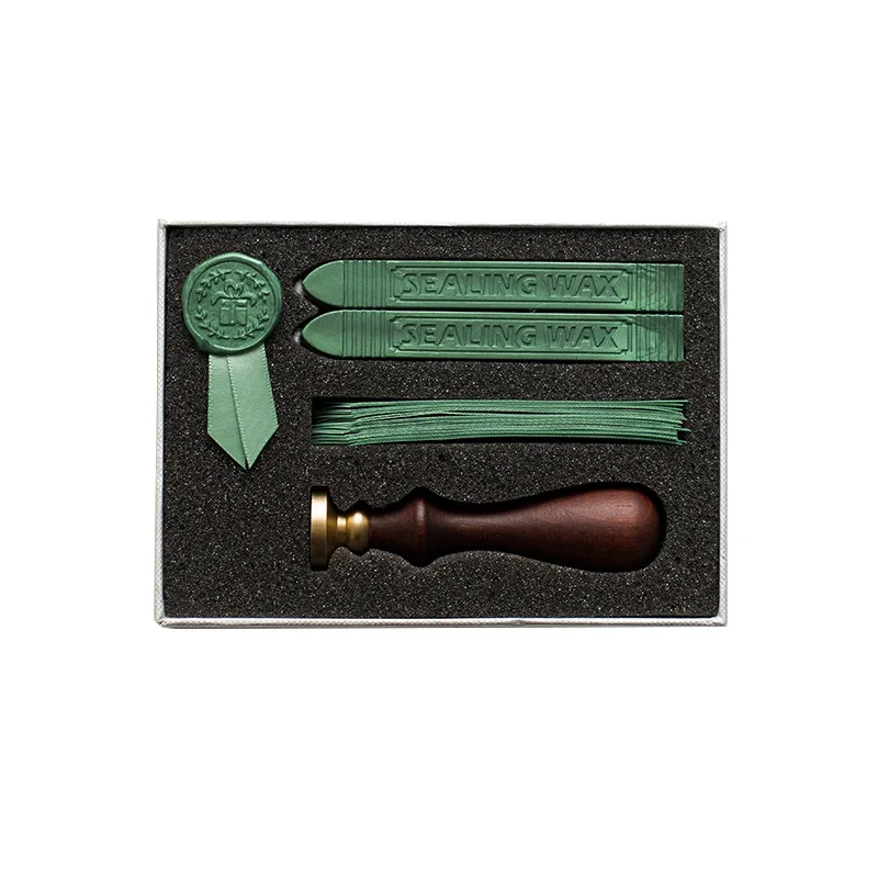 Творческий Воск запечатывания комплект печатей деревянная ручка штамп с палками