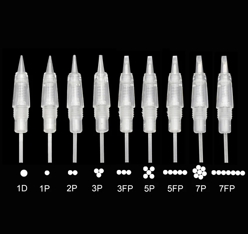 100 шт. Одноразовые стерилизованные Электрические Иглы для перманентного макияжа