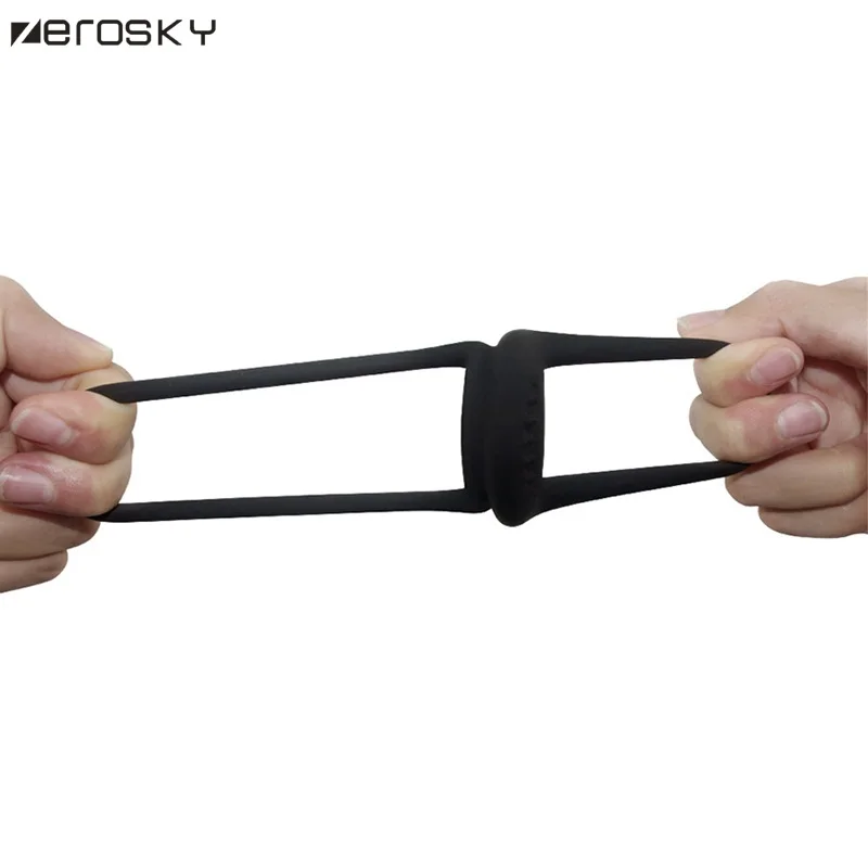 Двойное кольцо для кротального члена секс-игрушки мужчин силиконовые кольца