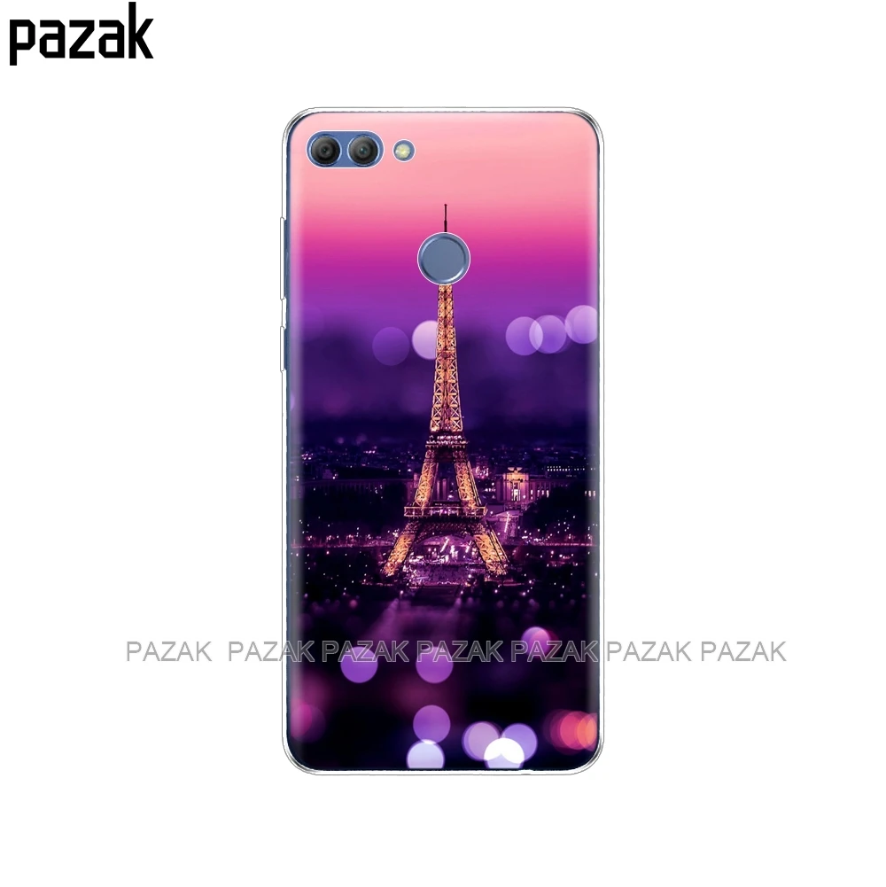 34291 Силиконовый чехол для телефона для huawei Y9 чехол s Мягкий ТПУ чехол для телефона Полный 360 защитный цветной дизайн - Цвет: 34291