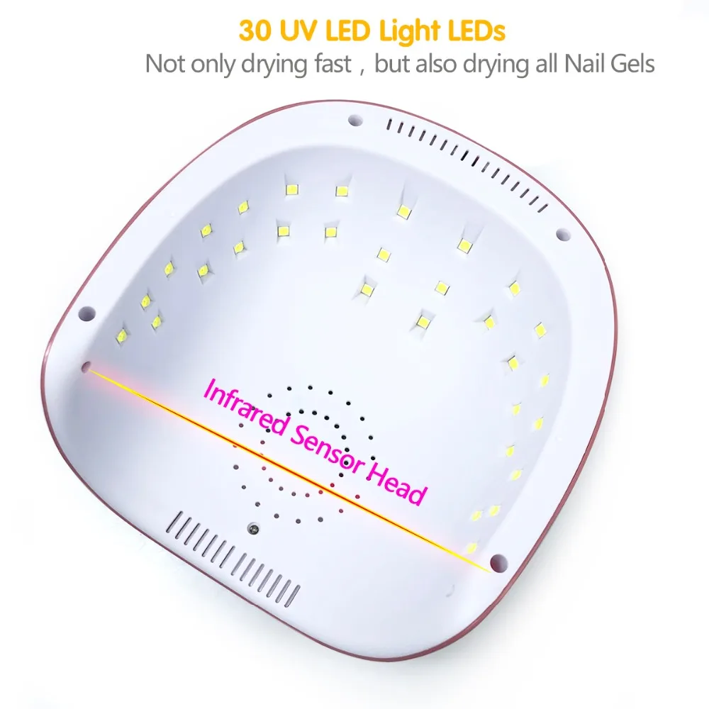 72 Вт Star4 UV Led двойной источник света Сушилка для ногтей 30 шт. Светодиодная лампа