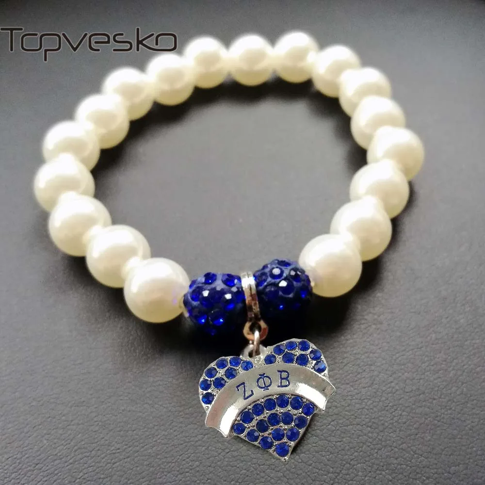 Topvesko ZPB новый выпуск синий и белый жемчуг ZETA PHI BETA Sorority более тонкая женская модель