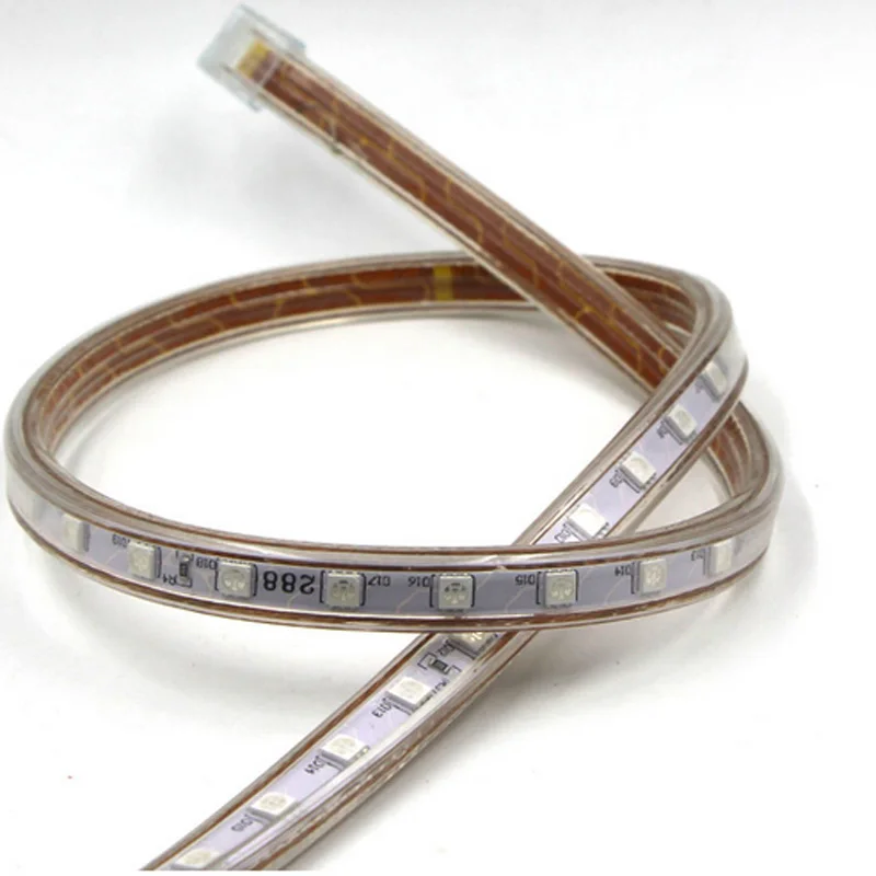 Светодиодная лента высокой яркости 220 В + штепсельная вилка европейского