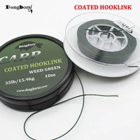 10 m carp fishing line coated hook link 25 35 lb braid hooklink skinlink semi stiff hair rig bream tench coarse fishing tackle