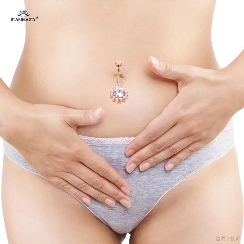 Starbeauty 1 шт. большой драгоценный камень Пирсинг живота Ombligo кольца для пупка