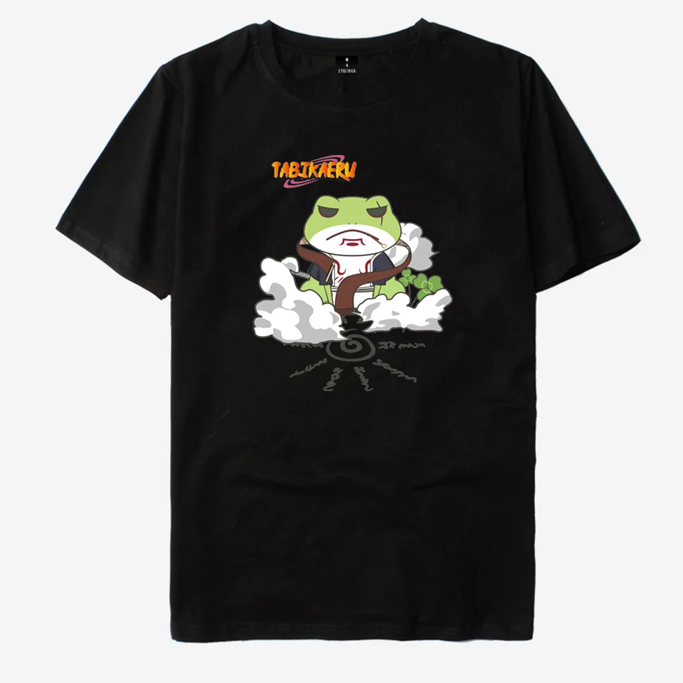 2018 NARUTO Frog Anime Short Sleeve T shirt Men/Women Funny Tshirts Cotton hip hop Men Summer tee homme Cool Top Tees | Мужская одежда