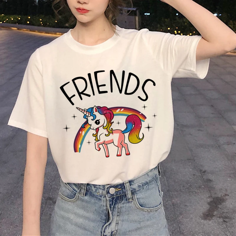 Новинка футболка с надписью Best Friends в стиле Харадзюку модная женская улзан 90-х