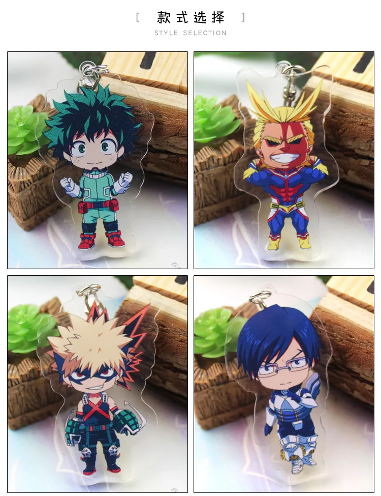 Японская аниме фигурка акриловая моя геройская Академия Тодороки шото/Midoriya Izuku