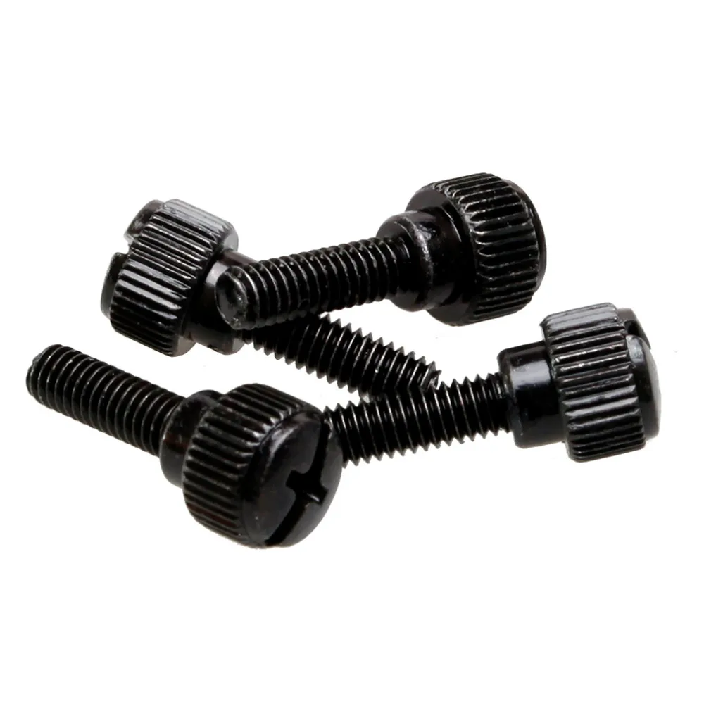 

M4x8mm 12pc Knurled Head Thumb Screws Shoulder,Phillips Slotted Combination,Carbon Steel,Metric,Zinc Black