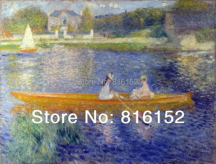 Гребля на Сены картина маслом от Ренуара стены искусства украшения