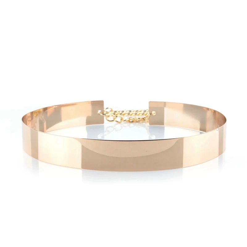 3.5 см широкий женский пояс серебристым металлическим ремешком яркая бижутерия