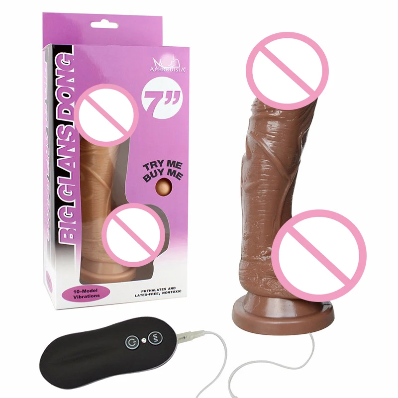 Фаллоимитатор с большими головками 7 дюймов фаллоимитатор силиконовой присоской