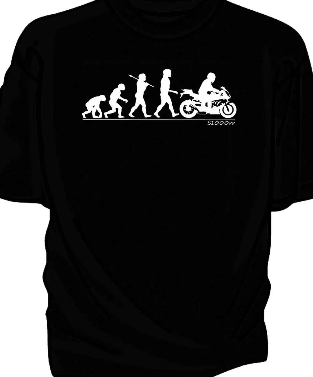 

2019 New Arrival Men T-Shirt Great Quality Funny Man Cotton Evolution Of Man' Classic Motorcycle S1000Rr T-Shirt Maker