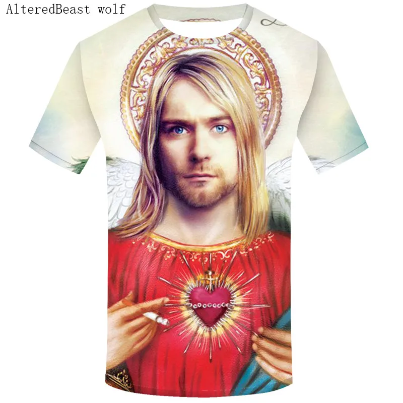 DMY774 Мужская футболка Nirvana Kurt Cobain, Harajuku Song, лирика, принт в рамке, рок-звук, мужская летняя одежда, негабаритная футболка - Цвет: DMY774