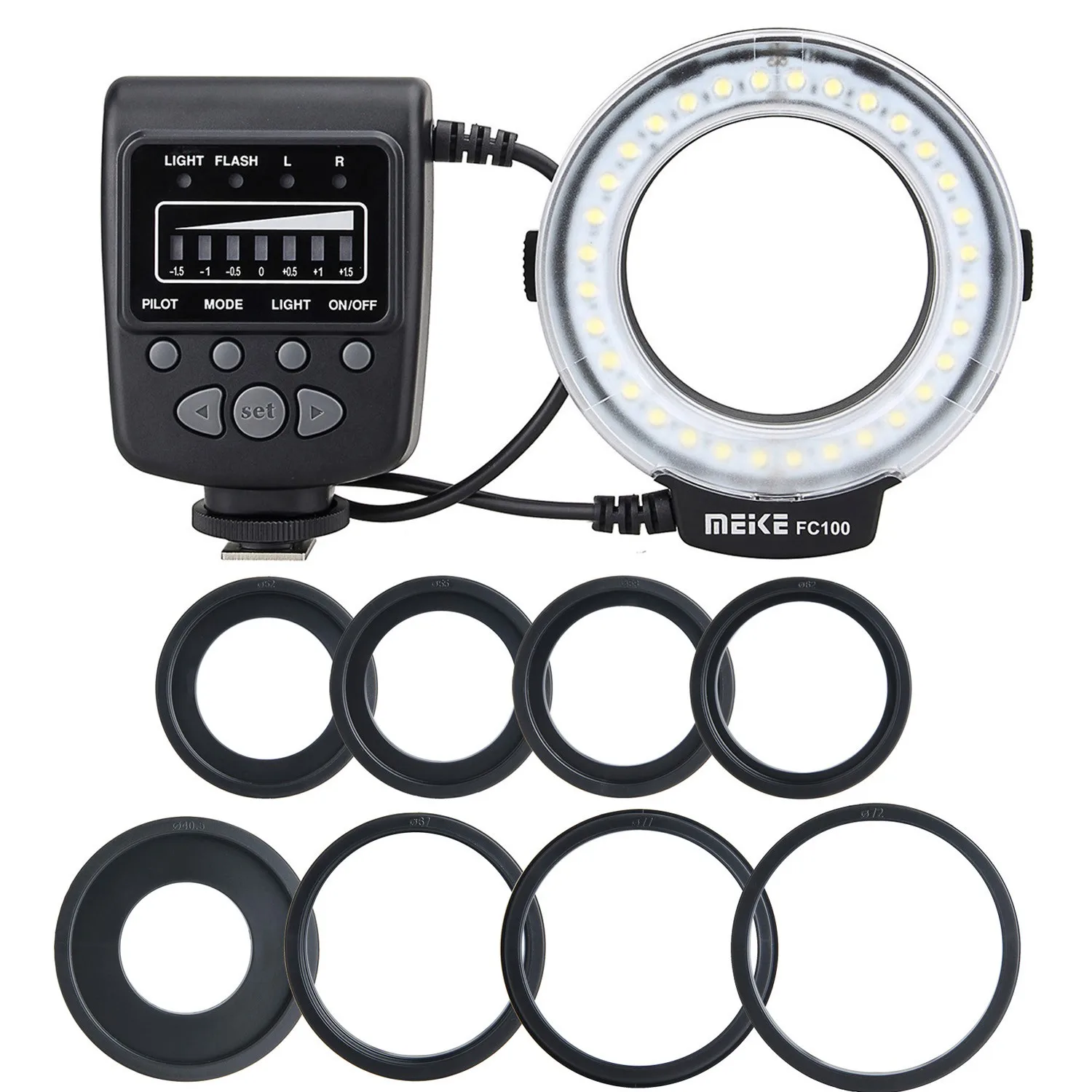 Meike FC-100 FC100 с макрокольцевой вспышкой/светло MK FC 100 для Canon EOS 650D 600D 60D 7D 550D 1100D T5i T4i T3i T3