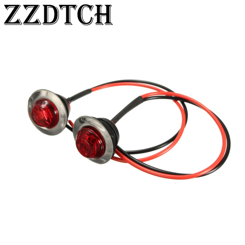 ZZDTCH 10 шт. 12 В 3 светодиода боковые габаритные огни для грузовиков лодок прицепов