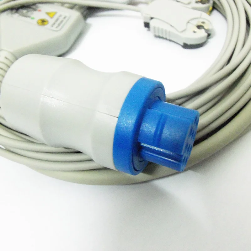 Compatible with Datex-Ohmeda Patient ECG/EKG Monitor the 3 lead Cable and Leadwire | Accessories