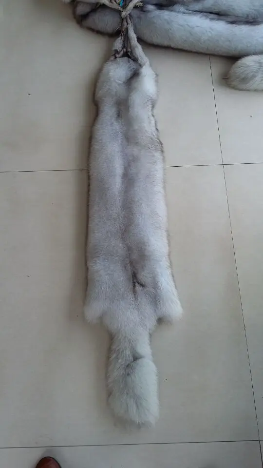 Натуральный Лисий мех натуральный белый синий лисий | Дом и сад