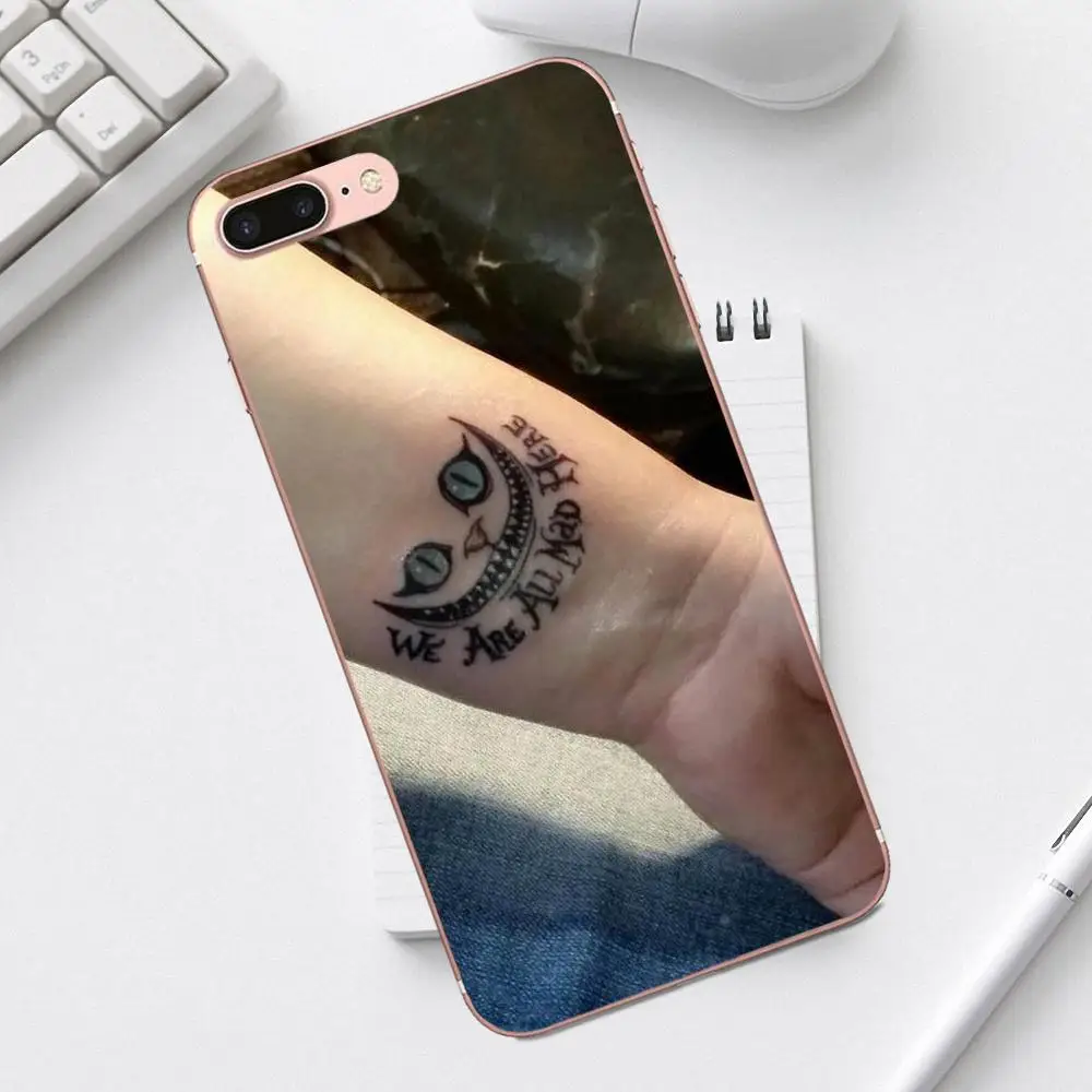 Qdowpz TPU Custom Design For iPhone 4 4S 5 5C SE 6 6S 7 8 Plus X XS Max XR Galaxy A3 A5 J1 J3 J5 J7 2017 We Are All Mad Here | Мобильные