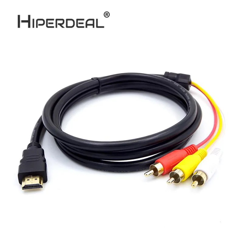 Переходник HDMI к RCA кабель папа 3RCA AV композитный Мужской M/M коннектор адаптер Шнур