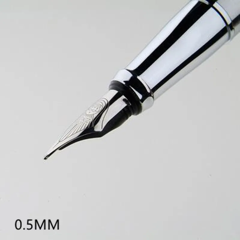 Высококачественная чернильная ручка 0,5 мм Стандартный наконечник+ 0,8 мм изогнутое перо авторучка с подарком Высококачественная художественная ручка DUKE 209