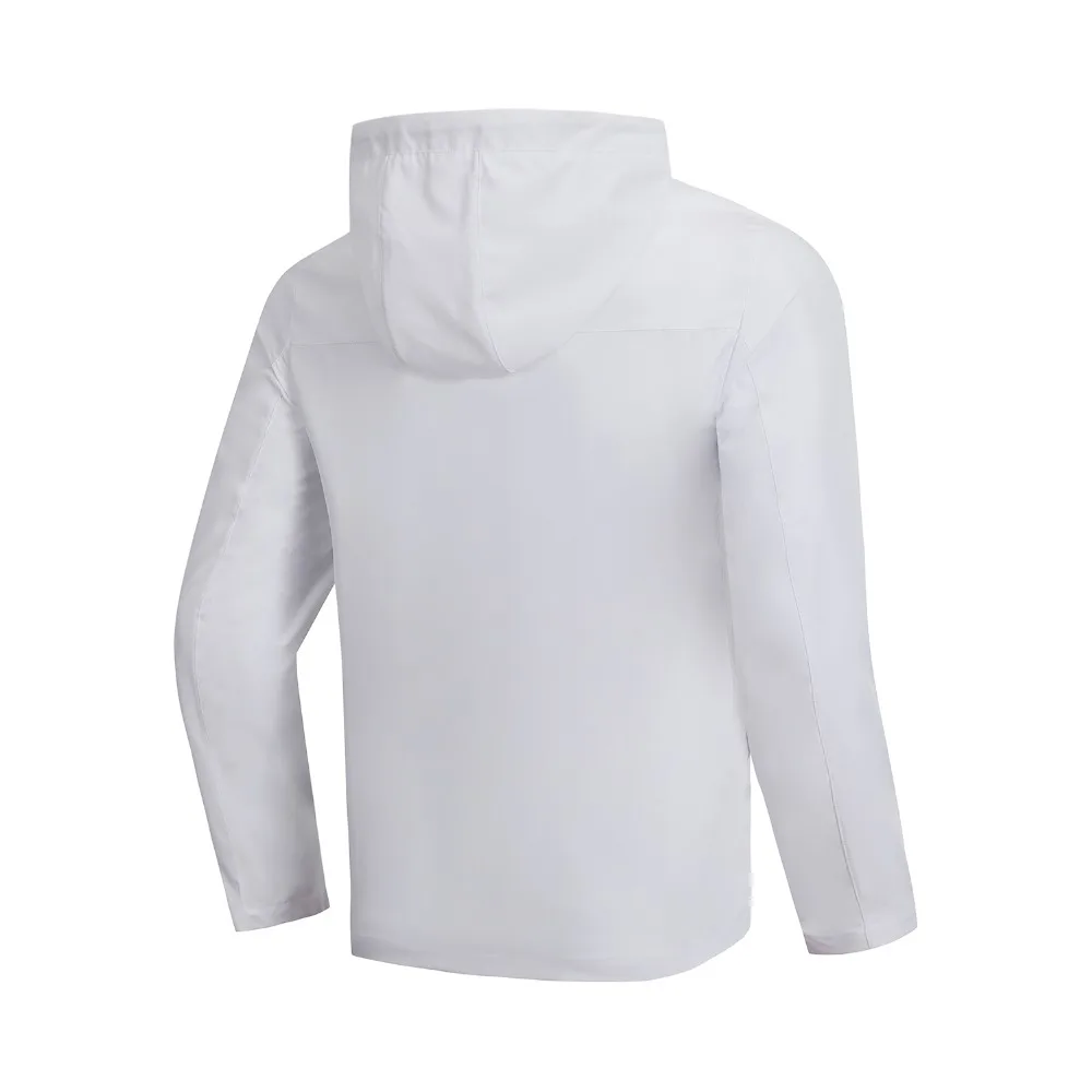 Мужская ветровка из 100% полиэстера Li-Ning приталенный удобный Тренч с капюшоном