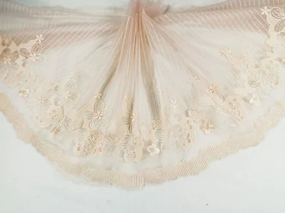 05 25cm 3 метра 16-28 см цветная сетчатая кружевная лента с вышивкой для украшения края Платья материал для рукоделия Швейные аксессуары 149 - Цвет: 05 25cm