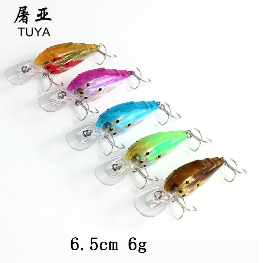 TUYA 5 шт./компл. Baitball Crankbait воблеры Minnow рыболовная приманка Bionic Fish школьная