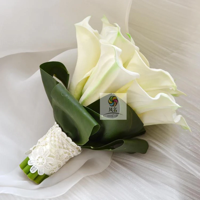 DIY европейский стиль простой и элегантный пасторальный сад Калла цветок букет