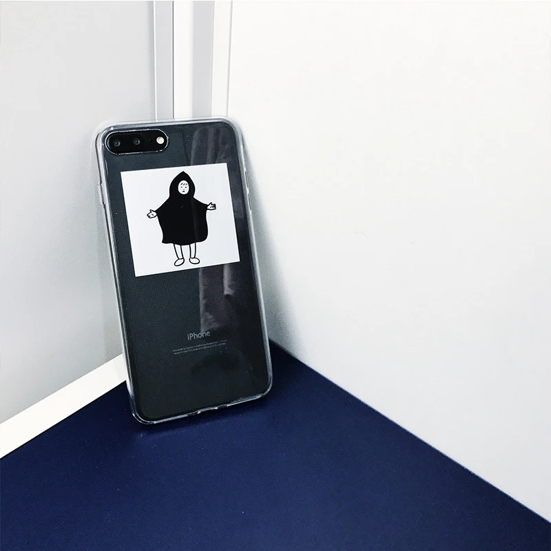 Для iPhone 8 7 6 6s plus корейский модный чехол с рисунком для девочек и мальчиков простой