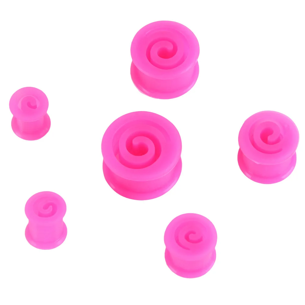 2 шт./лот силиконовые резиновые затычки для ушей манометры серьги женщин и мужчин