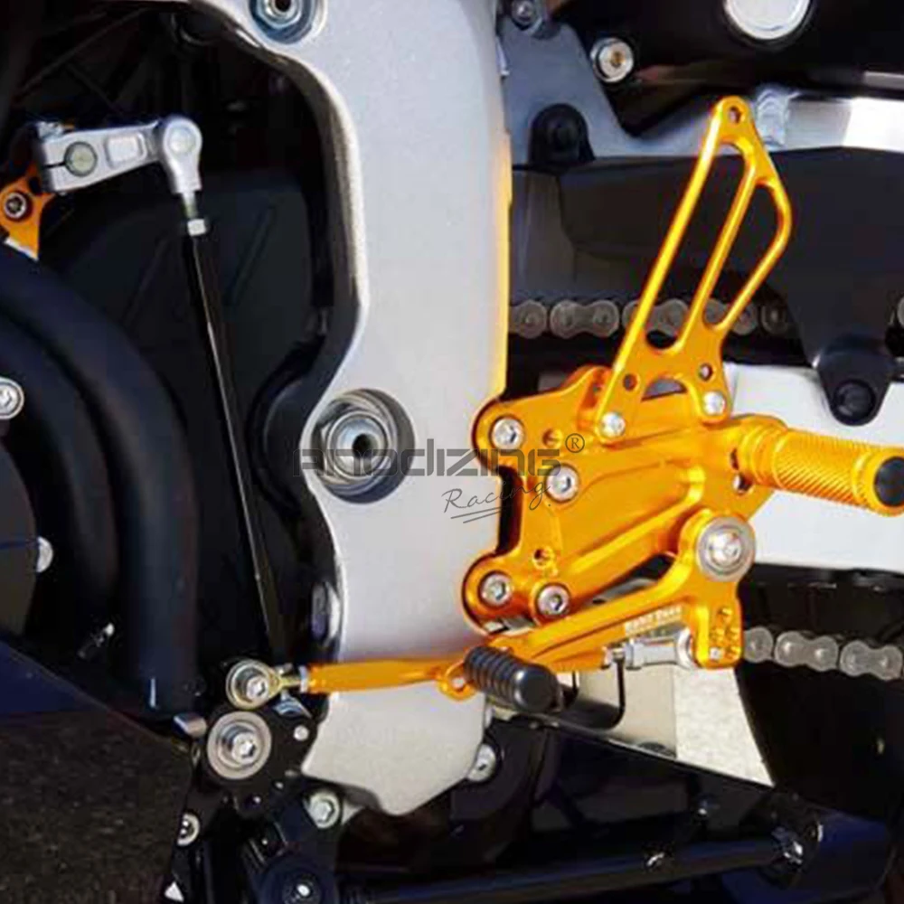 Full CNC Aluminum Motorcycle Adjustable Rearsets Rear Sets Foot Pegs For KAWASAKI ZX14R ZX-14R ZZR1400 2011 | Автомобили и