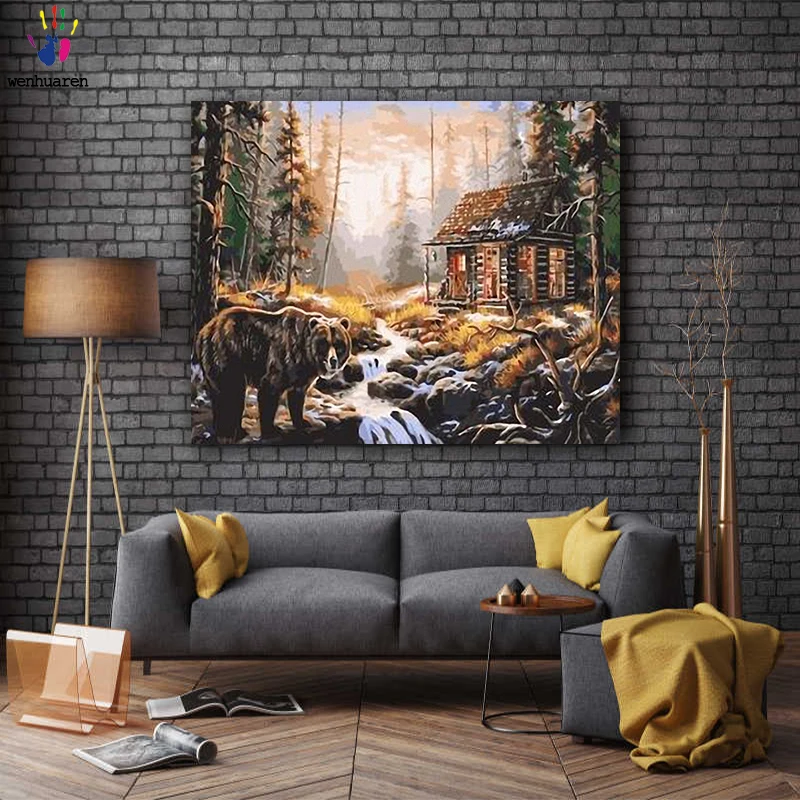 DIY картинки для раскраски по номерам в различных расцветках с применением