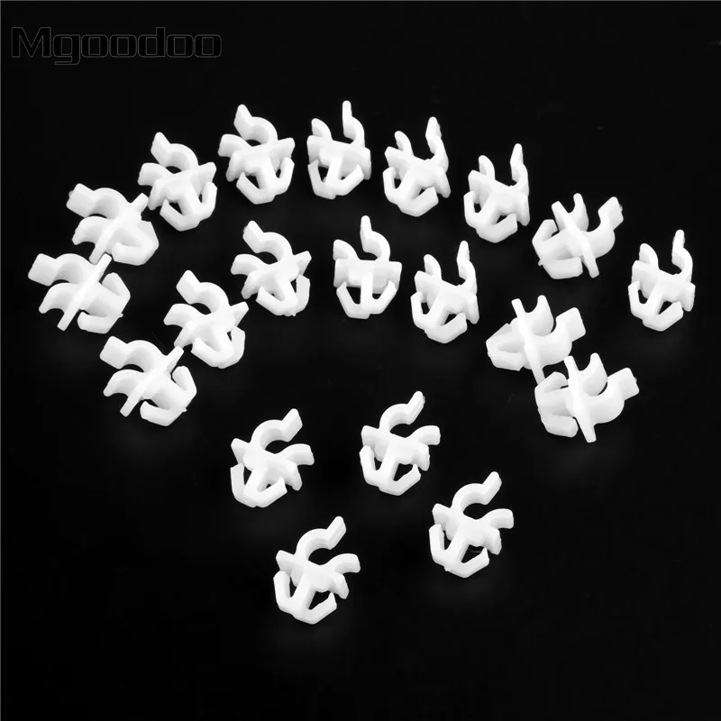 

20Pcs Car Rivets Hood Bonnet Prop Rod Support Fender Bumper Retainer Clip Retainer Holds 8mm Fastener For 5345514020 A14732