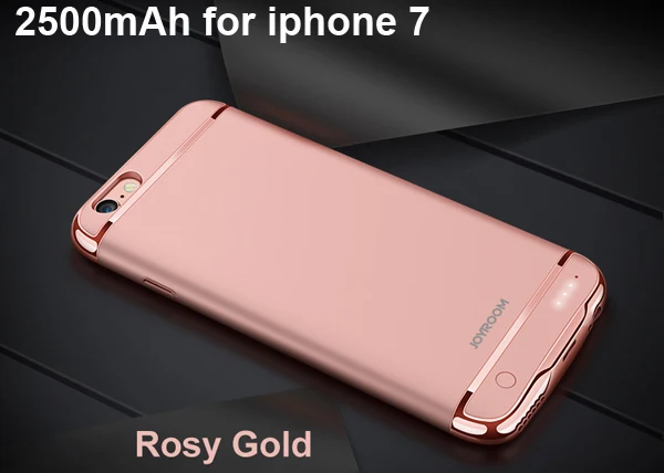 Rosy for i7 i8 Чехол для зарядного устройства для iphone 6, 6 s, 7, 8 Plus, чехол для внешнего зарядного устройства, Ультратонкий чехол для iphone 6s - Цвет: Rosy for i7 i8