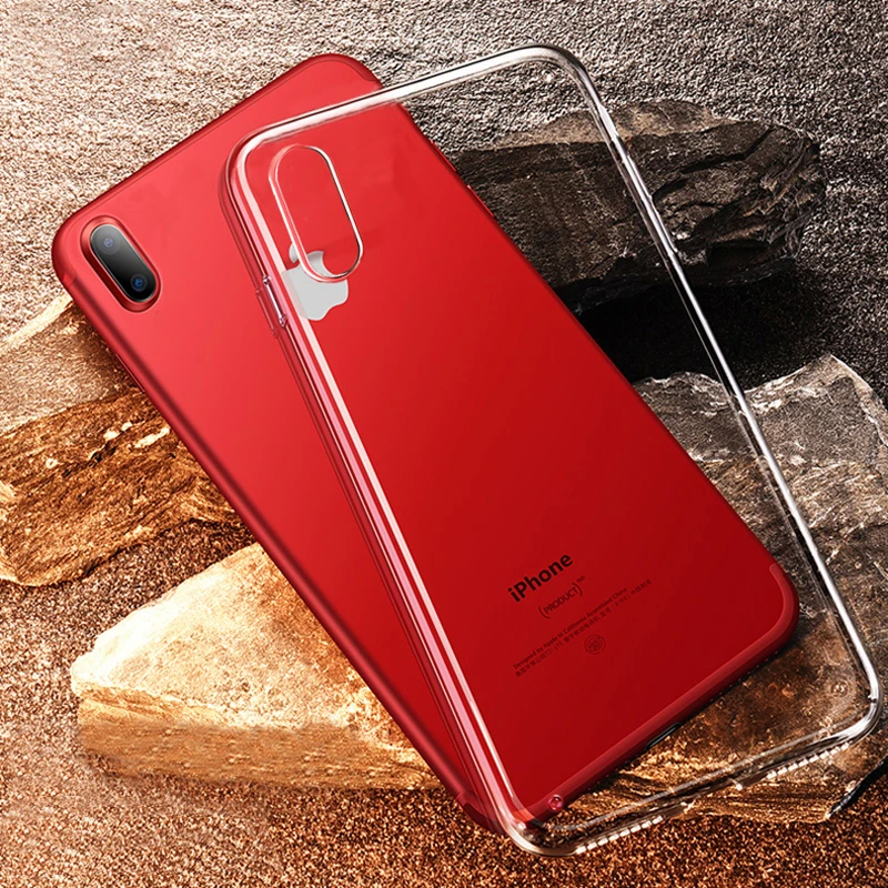 Ультратонкий Прозрачный мягкий силиконовый чехол из ТПУ для iPhone X XS Max 0 3 мм|for