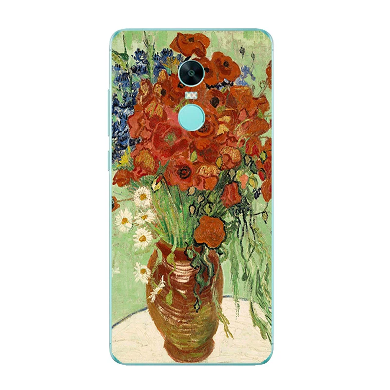 6376 20 Для Xiaomi Redmi Note 3/Redmi Note 4X 5A Phone случай для Redmi Примечание 4/Pro Shell для Redmi Note 2 дизайн «масляная живопись» окрашенный - Цвет: 6376 20