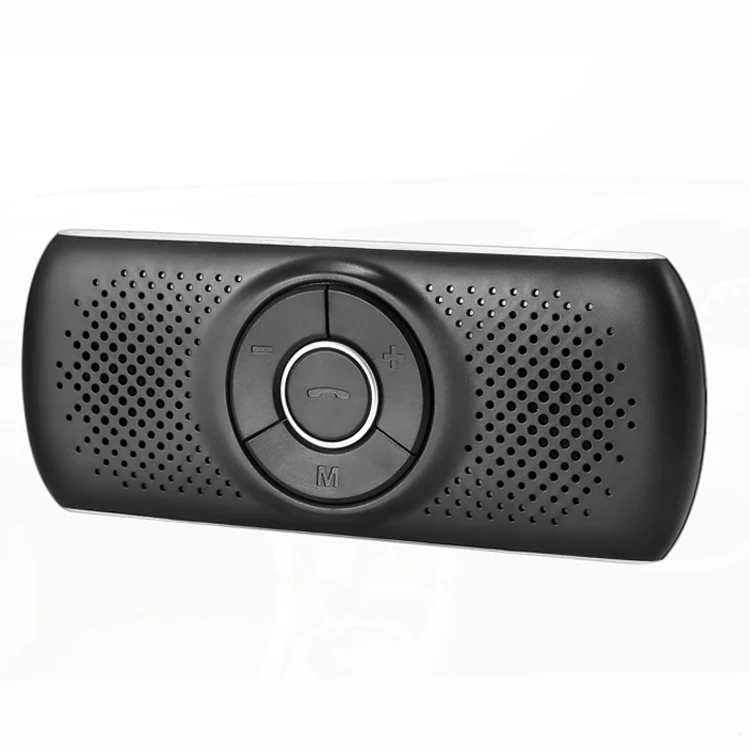Серебристый JINSERTA Bluetooth 4,2 EDR динамик телефон SIRI 3 Вт динамик автомобильный комплект громкой связи MP3 плеер TF воспроизведение музыки подключение 2 телефона - Название цвета: Серебристый