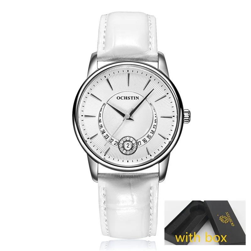 white box OCHSTIN Брендовые женские кварцевые часы модные часы женские наручные часы Relojes Mujer платье женские часы бизнес Montre Femme - Цвет: white box