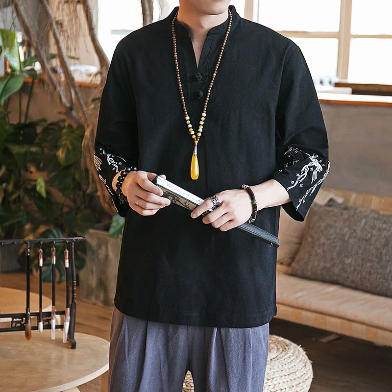 Новинка 2018 китайский ветер лето большой лен вычитает пять очков в диске Твердые